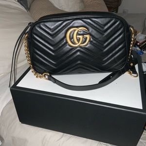 Gucci Marmont small matelassé shoulder bag